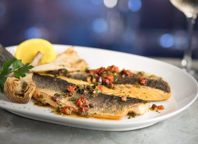 Mediterranean Branzino at Eddie V's