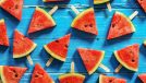 watermelon slices on sticks