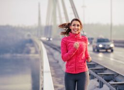 woman on winter run, concept of rules to get into shape after break